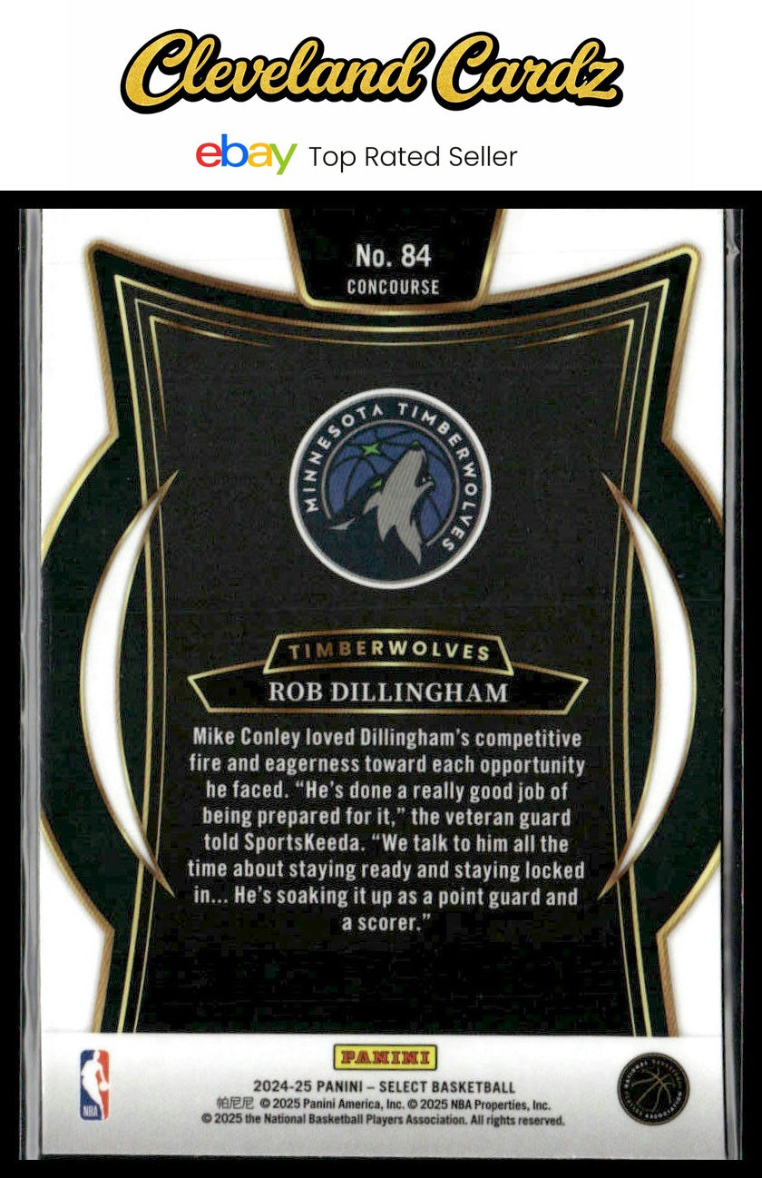 2024-25 Panini Select #84 Rob Dillingham Blue