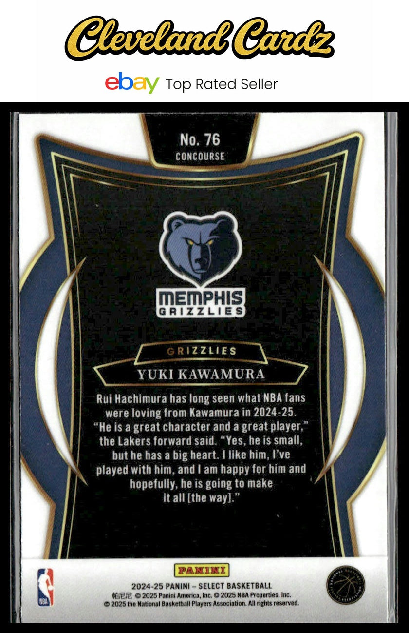 2024-25 Panini Select #76 Yuki Kawamura Blue