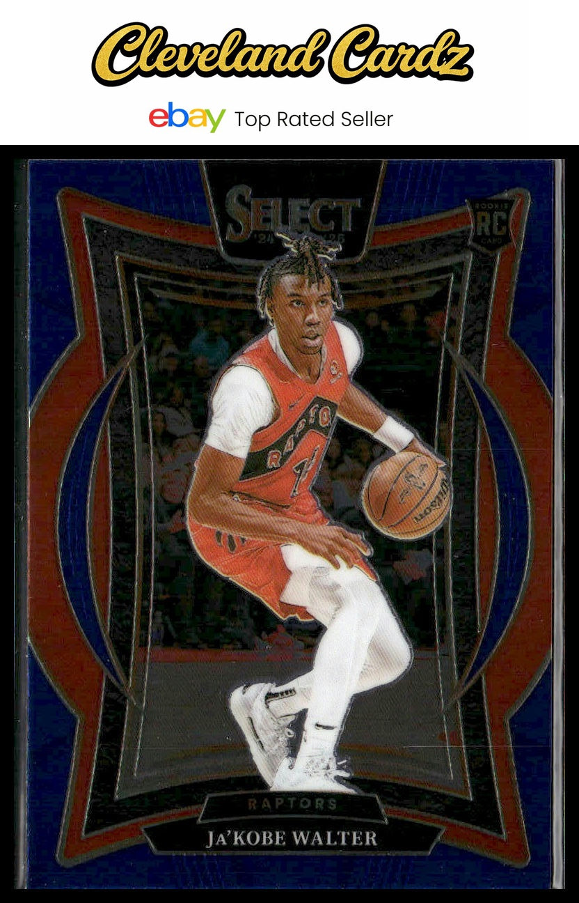 2024-25 Panini Select #96 Ja'Kobe Walter Blue