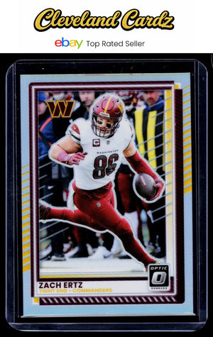 2025 Donruss Optic #156 Zach Ertz Silver Prizm