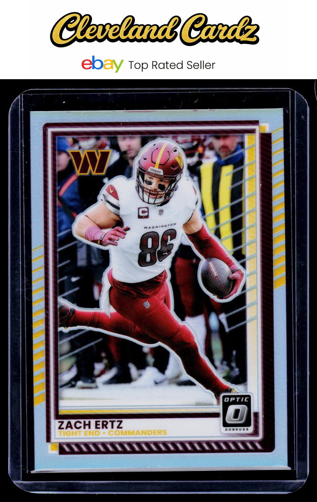 2025 Donruss Optic #156 Zach Ertz Silver Prizm