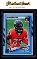 2025 Donruss Optic #208 RJ Harvey Silver Prizm Rated Rookie