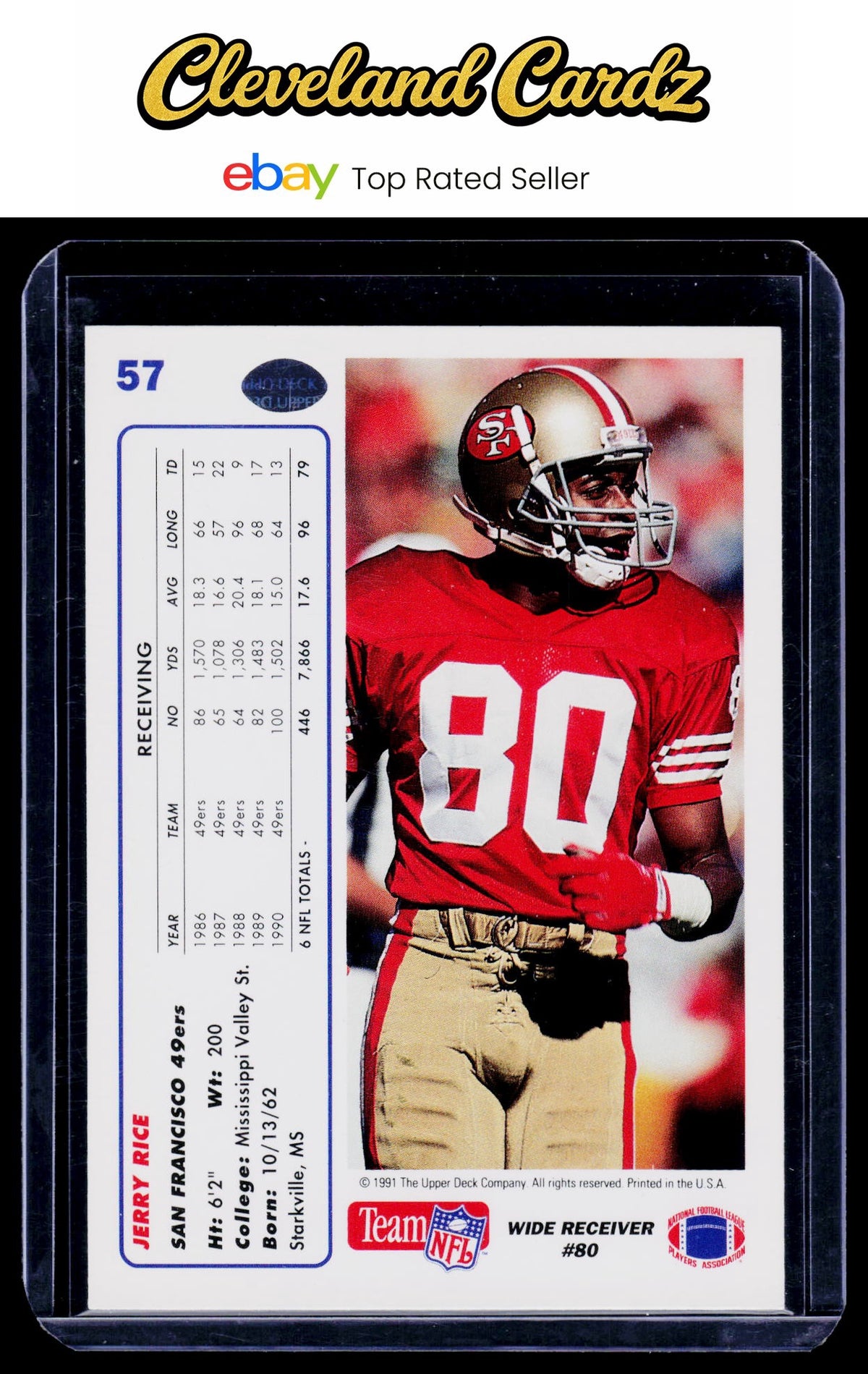 1991 Upper Deck #57 Jerry Rice