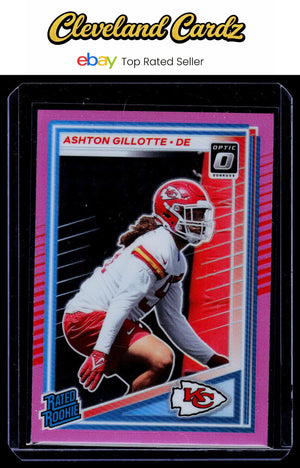 2025 Donruss #353 Ashton Gillotte Pink Prizm Rated Rookie