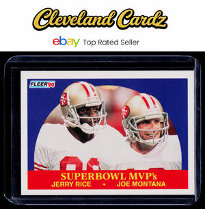 1990 Fleer #397 Superbowl MVP's (Jerry Rice / Joe Montana)