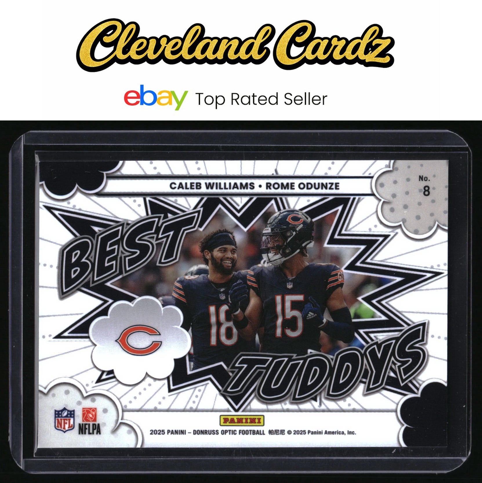 2025 Donruss Optic #8 Caleb Williams/Rome Odunze Best Tuddys