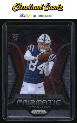 2025 Panini Prizm #15 Tyler Warren Prizmatic RC