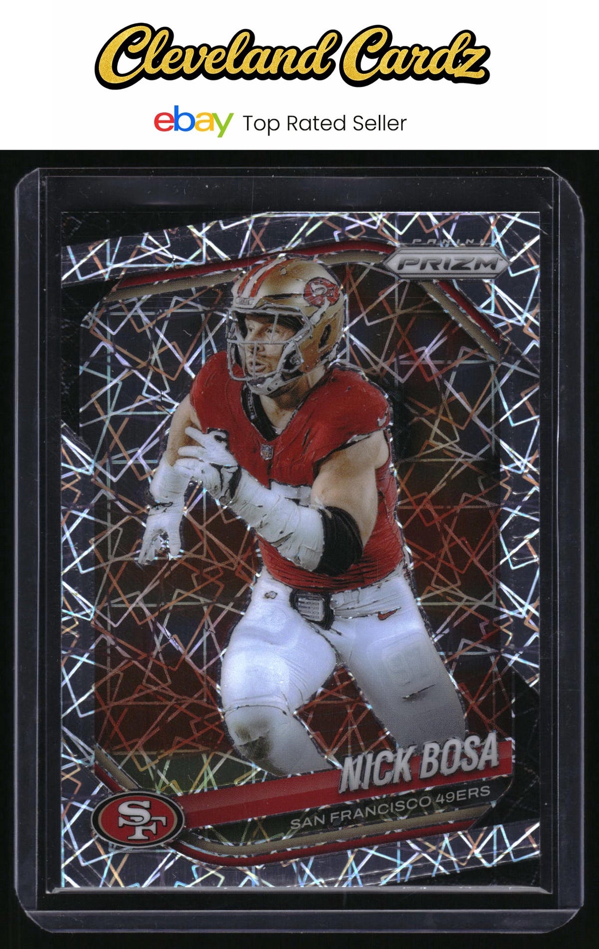 2025 Panini Prizm #219 Nick Bosa Lazer