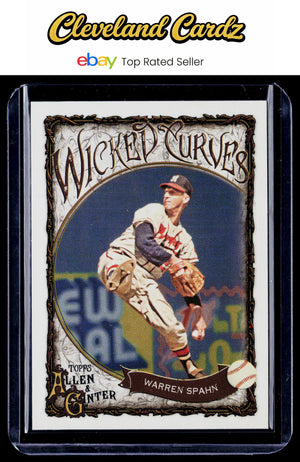 2025 Topps Allen & Ginter X #WC-22 Warren Spahn Wicked Curves