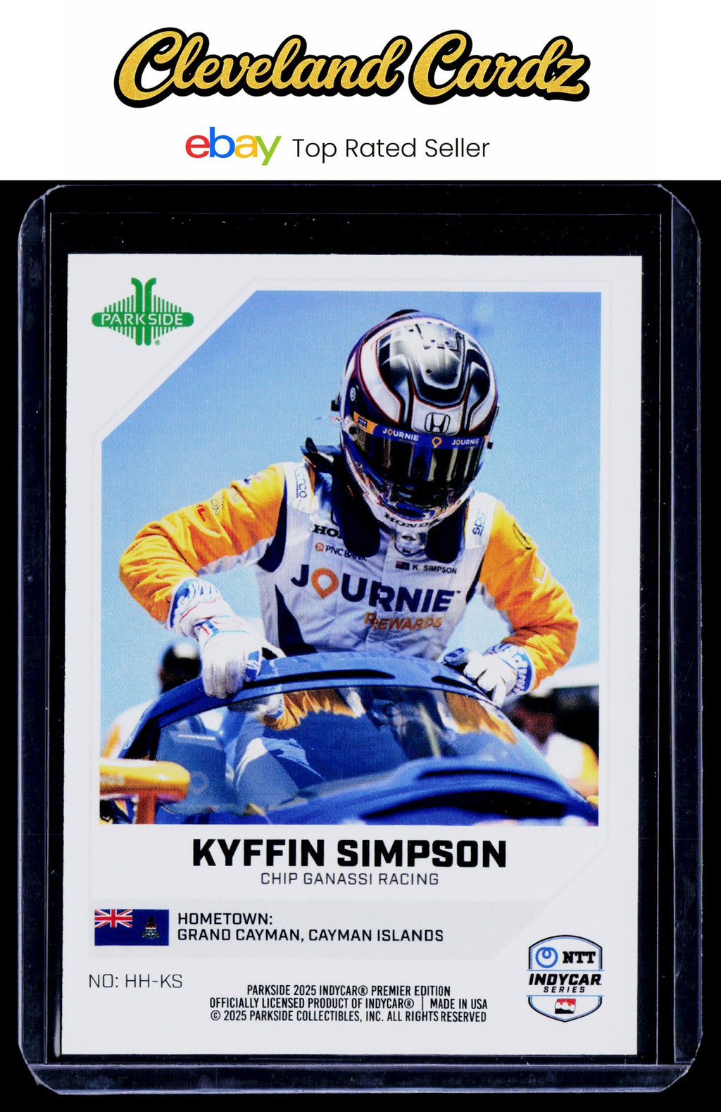 2025 Parkside IndyCar Collection #HH-KS Kyffin Simpson Helmet Hardware