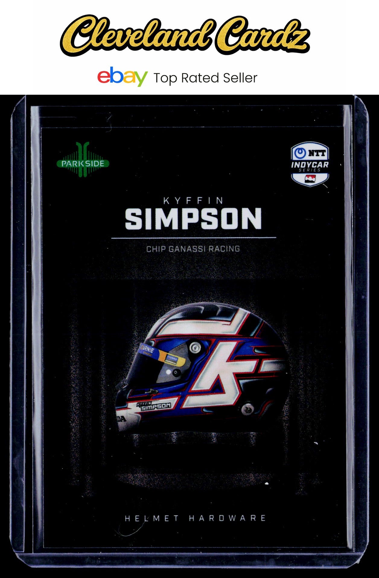 2025 Parkside IndyCar Collection #HH-KS Kyffin Simpson Helmet Hardware