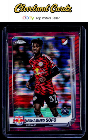 2025 Topps Chrome MLS #56 Mohammed Sofo Magenta Pulsar Refractor