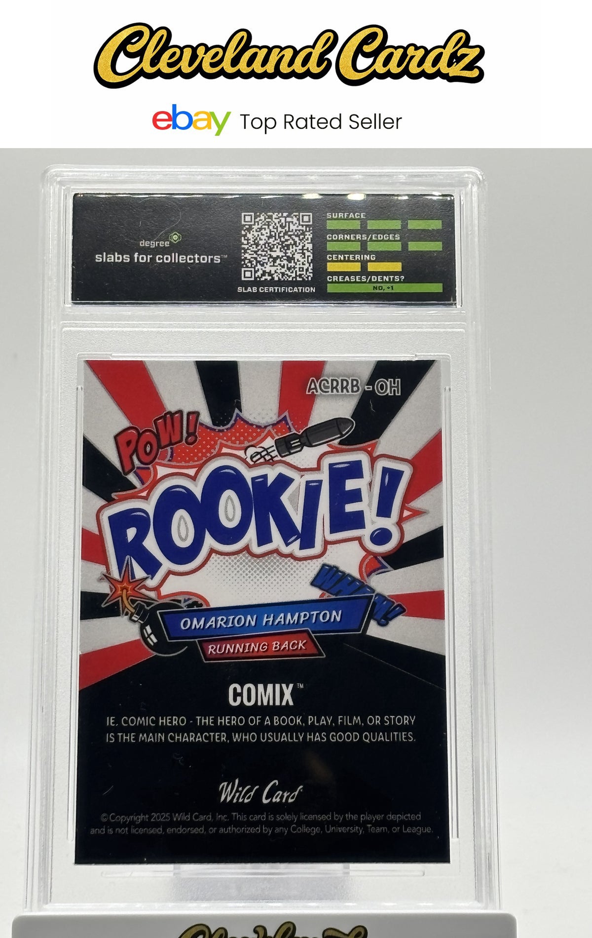 2025 WC Allumination Comix #ACRRB-OH Omarion Hampton Red/Black Scope DGS 9 1/1