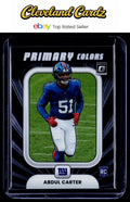 2025 Donruss Optic #12 Abdul Carter Rookie Primary Colors RC