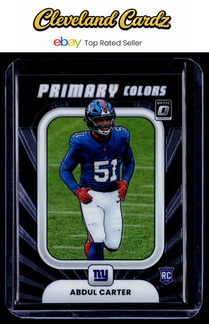 2025 Donruss Optic #12 Abdul Carter Rookie Primary Colors RC