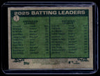 2026 Topps Heritage #1 2025 Batting Leaders (Aaron Judge / Trea Turner)