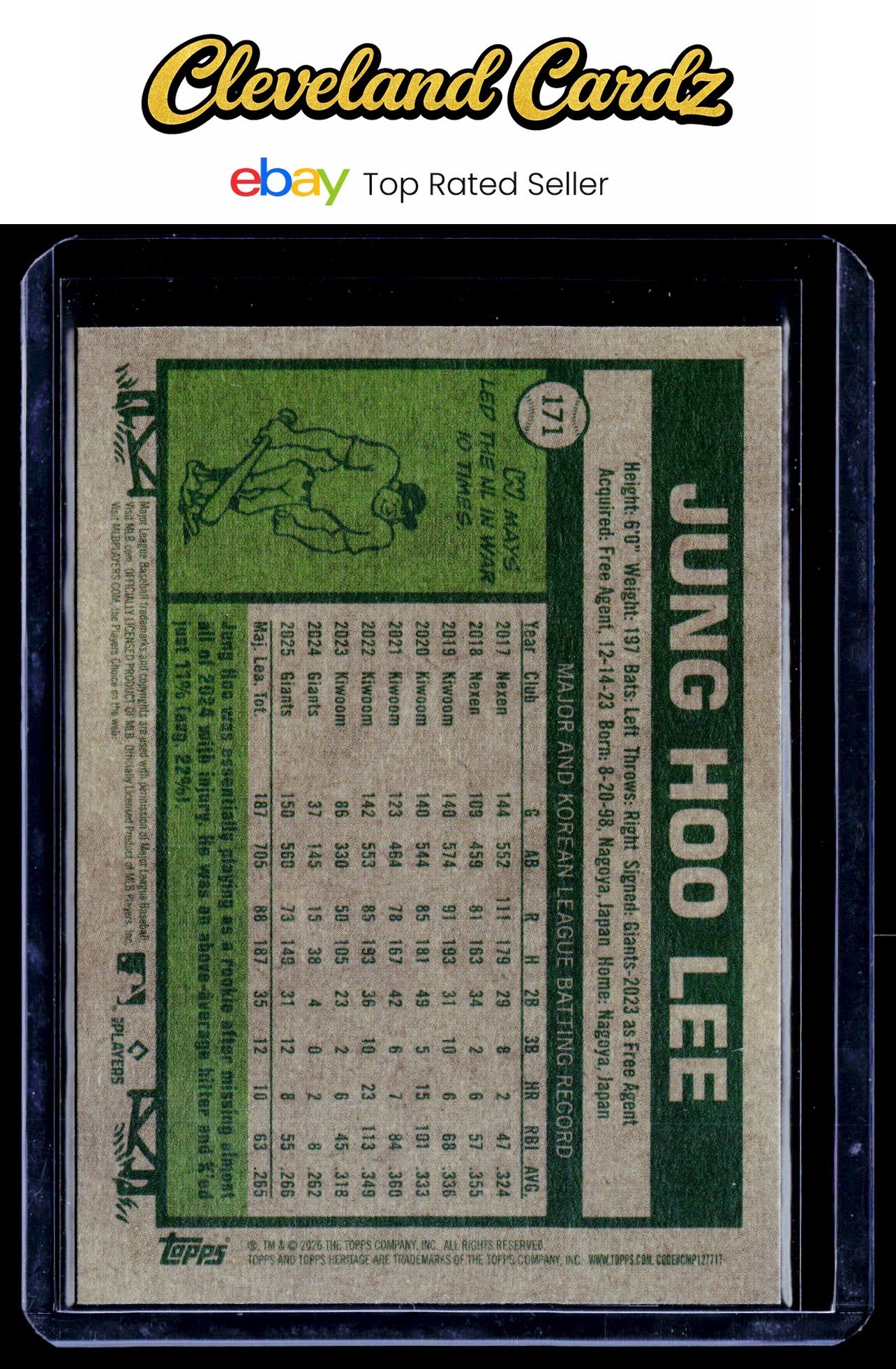 2026 Topps Heritage #171 Jung Hoo Lee