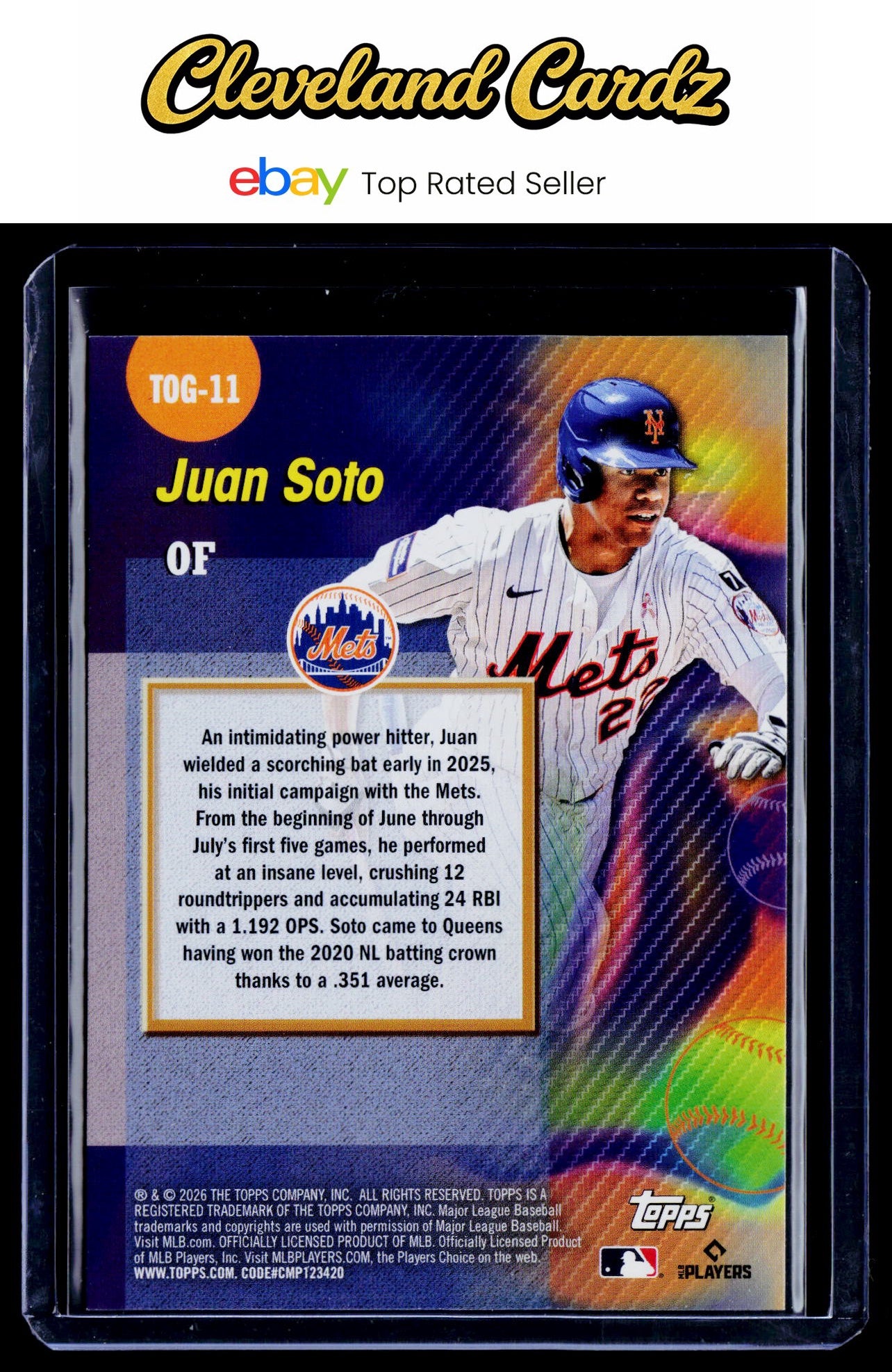 2026 Topps #TOG-11 Juan Soto Titans of the Game