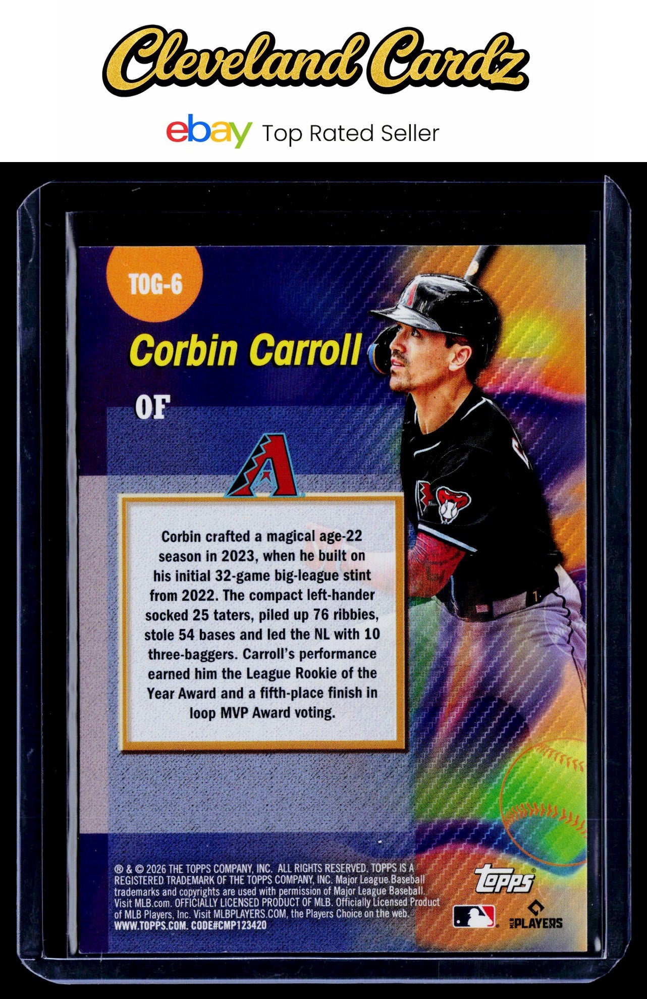2026 Topps #TOG-6 Corbin Carroll Titans of the Game
