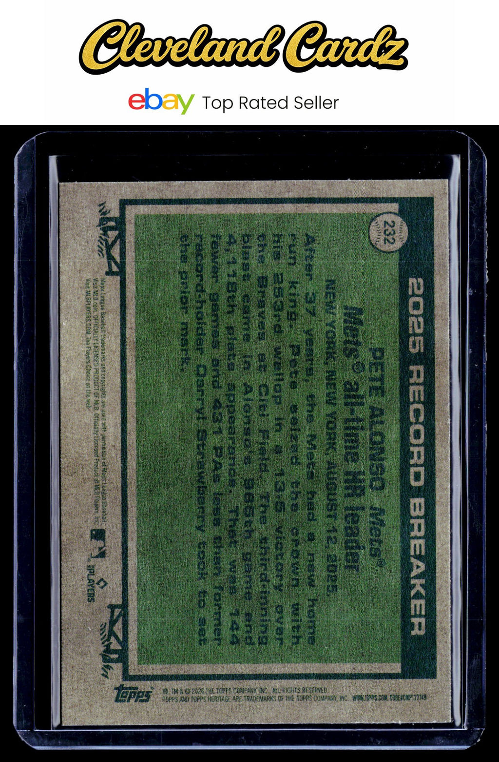 2026 Topps Heritage #232 Pete Alonso