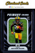 2025 Donruss Optic #14 Matthew Golden Rookie Primary Colors