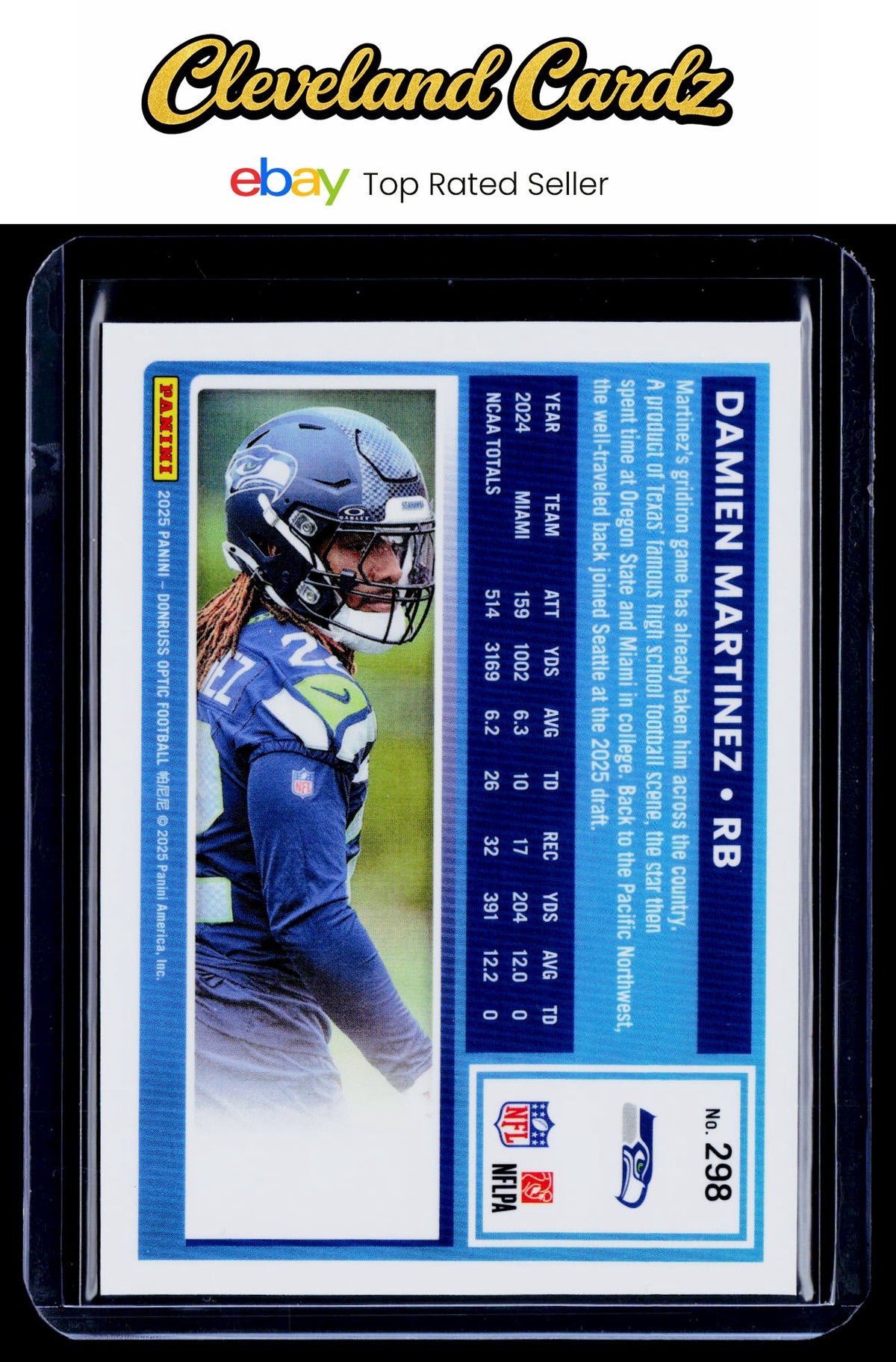 2025 Donruss Optic #298 Damien Martinez Rated Rookie