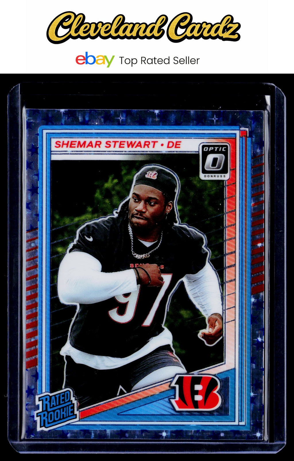 2025 Donruss Optic #260 Shemar Stewart Stars Prizm Rated Rookie