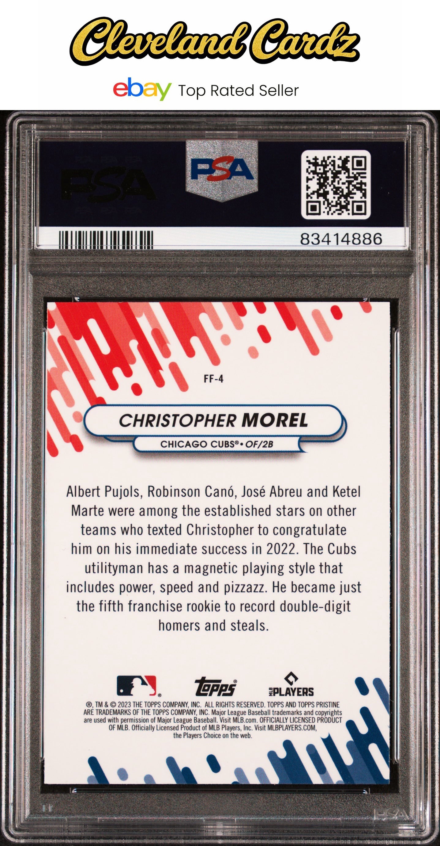 2023 Topps Pristine Fresh Faces #FF4 Christopher Morel PSA 10