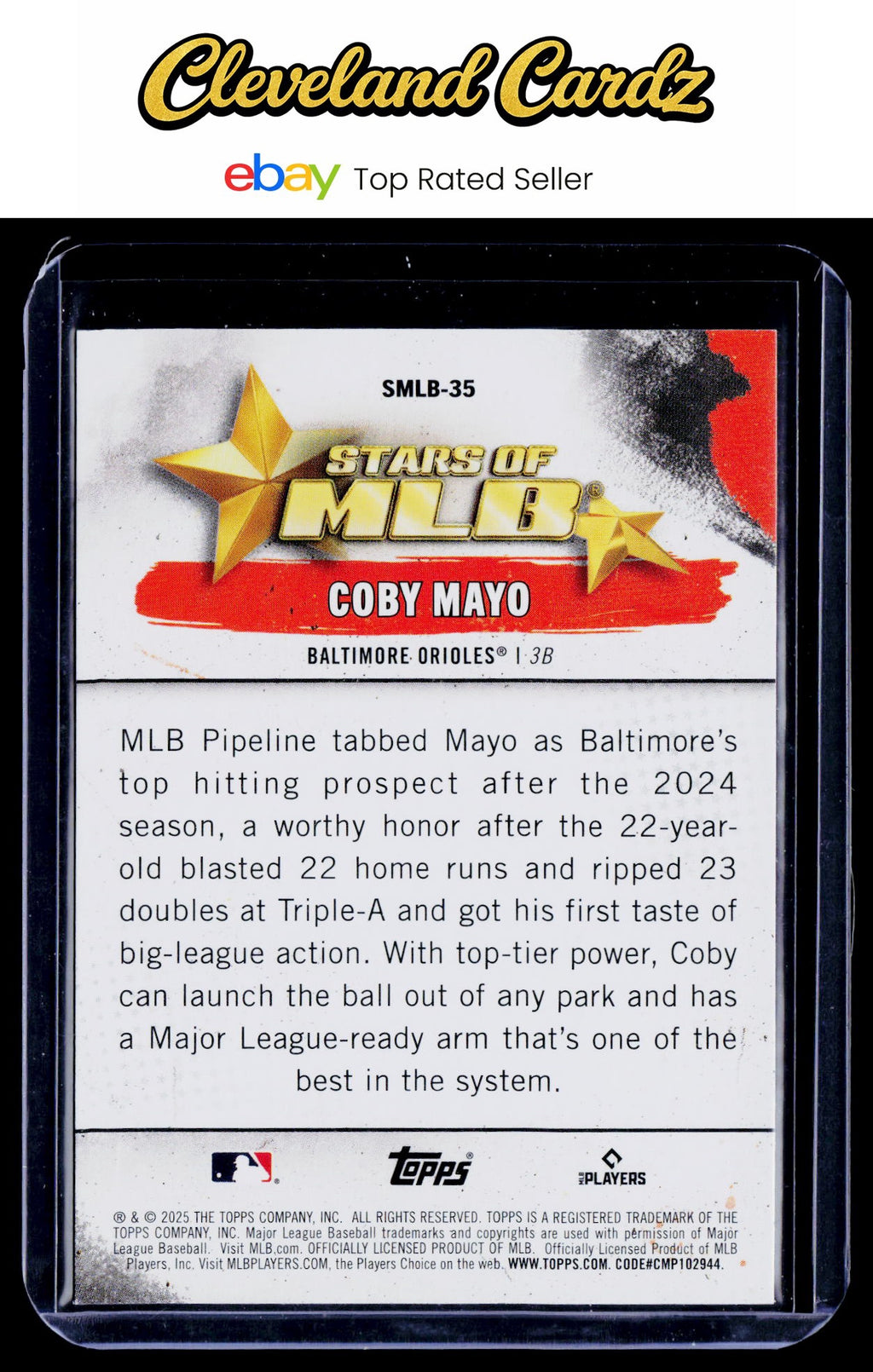2025 Topps #SMLB-35 Coby Mayo Stars of MLB RC