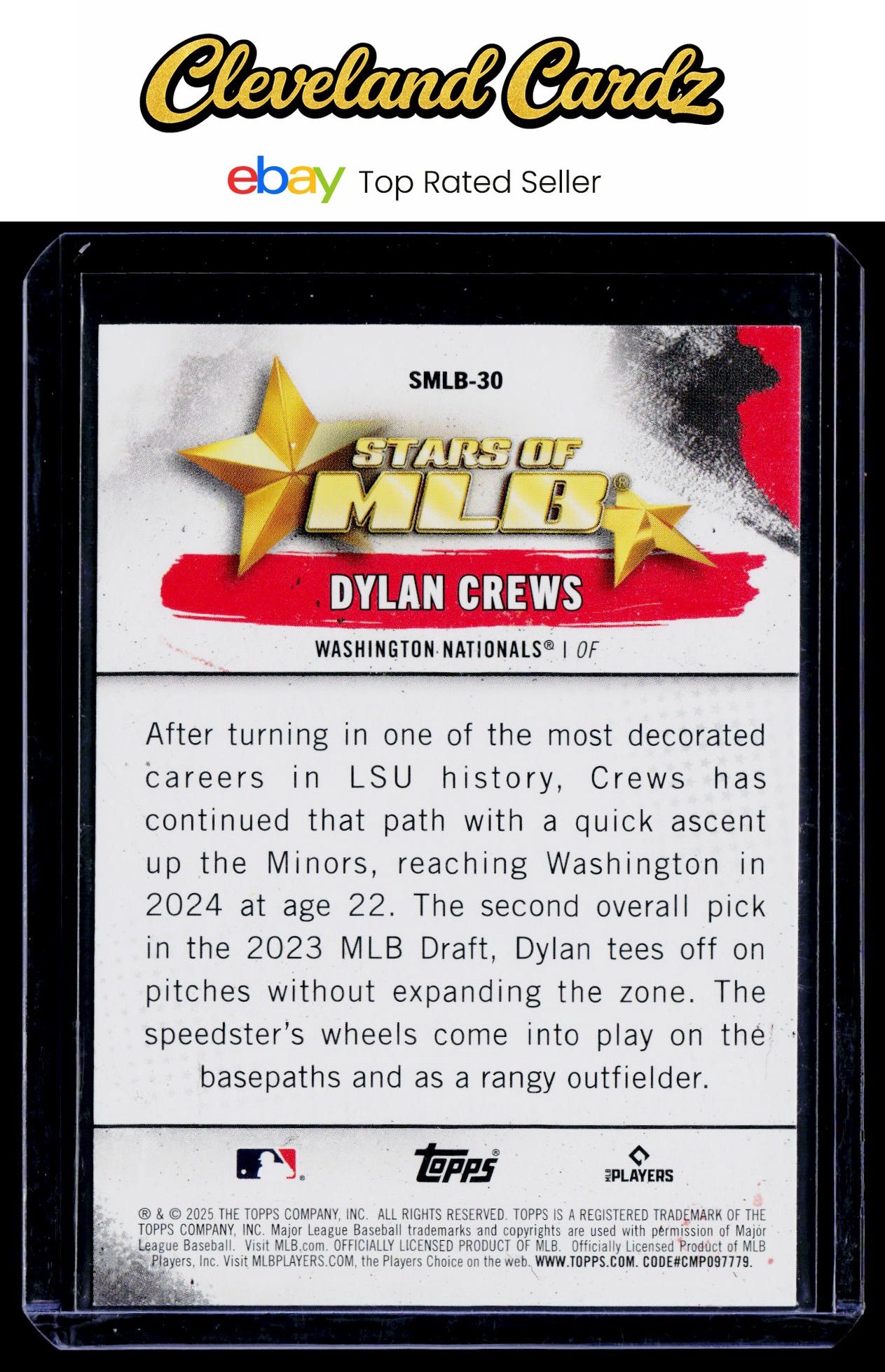 2025 Topps #SMLB-30 Dylan Crews Stars of MLB RC