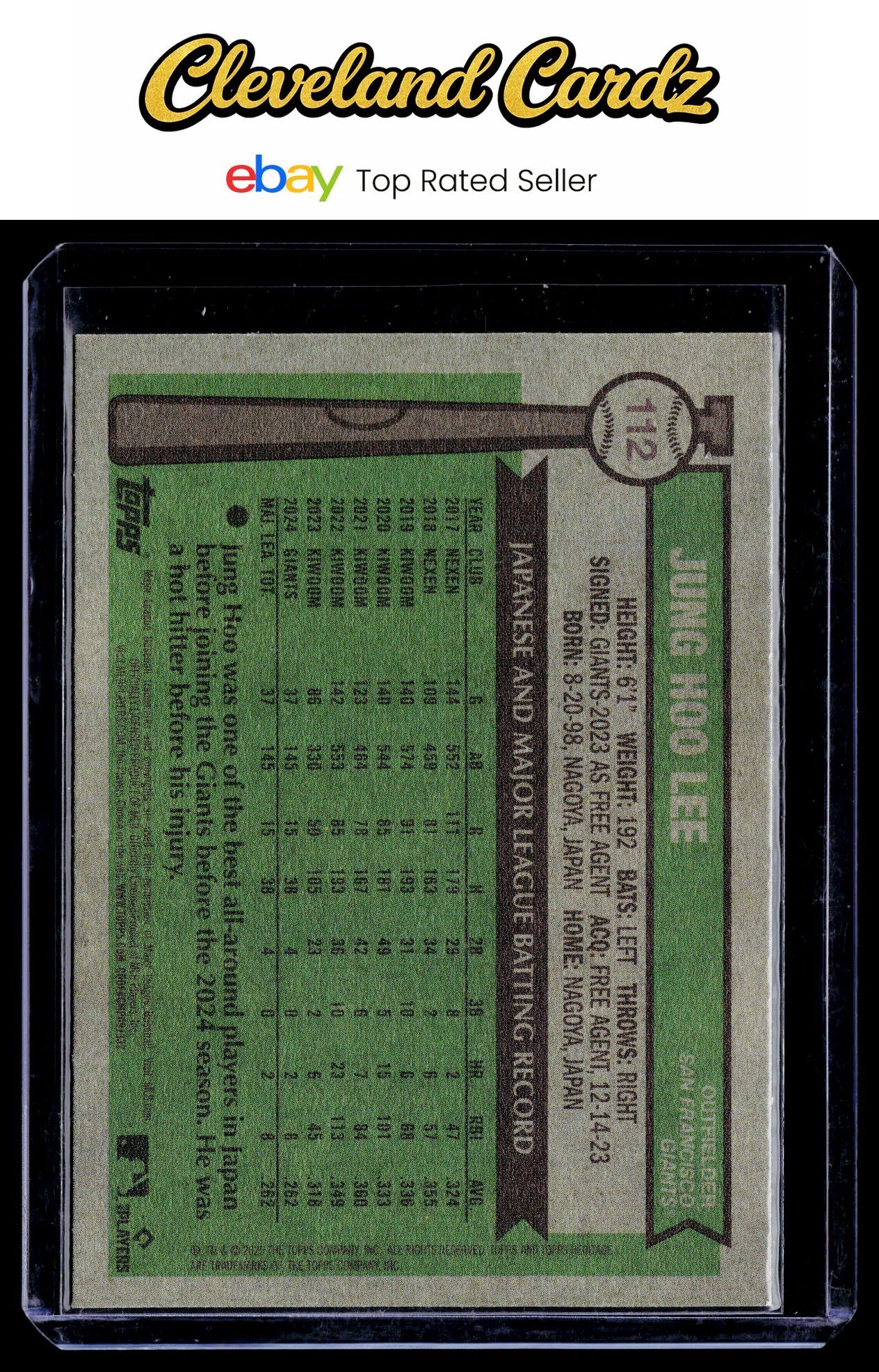 2025 Topps Heritage #112 Jung Hoo Lee Red Border