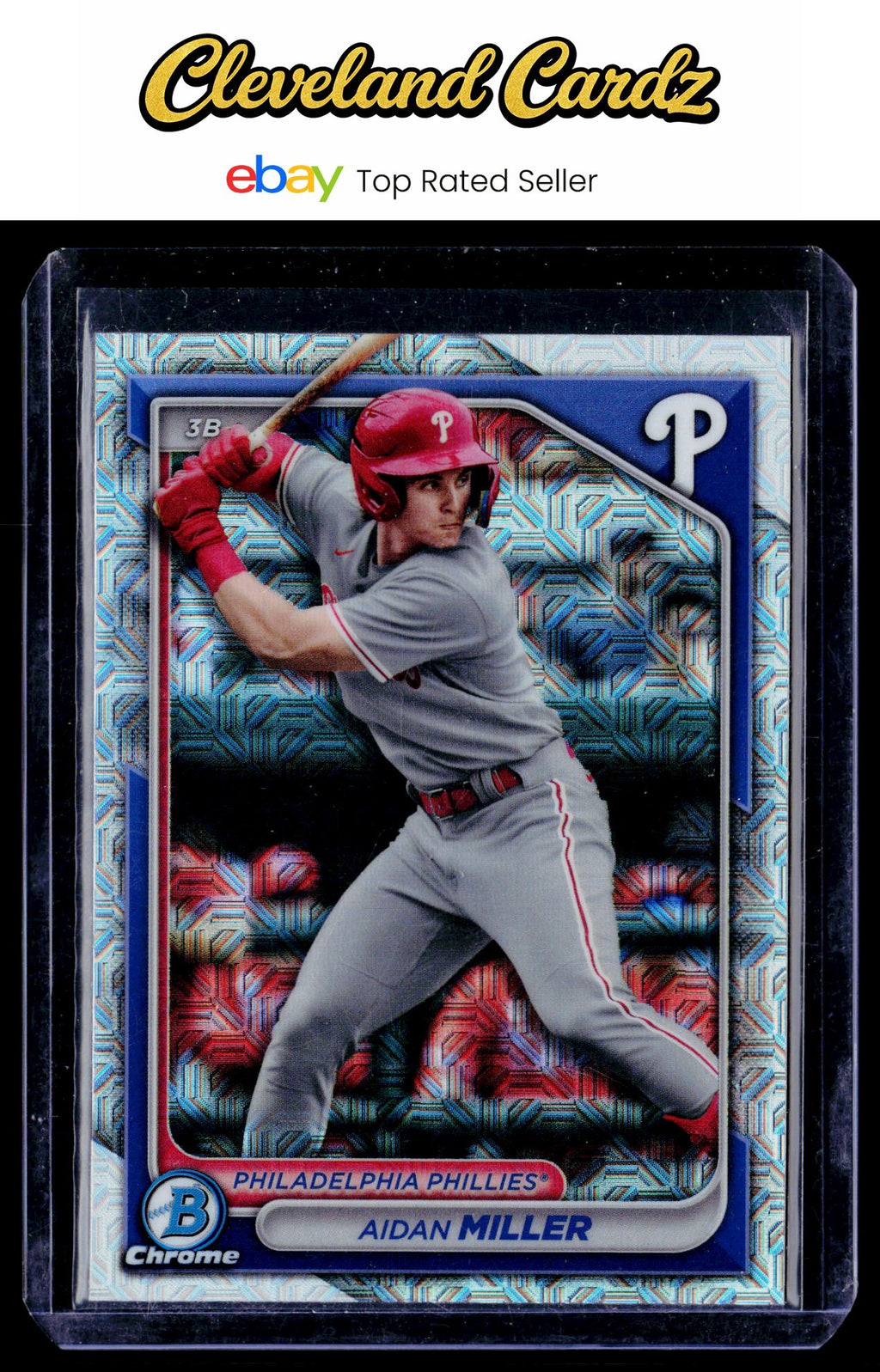 2024 Bowman Chrome #BCP-213 Aidan Miller Prospects Mojo Refractors