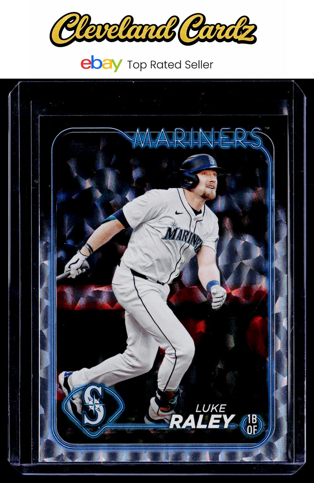 2024 Topps Update #US260 Luke Raley Silver Crackle Foilboard