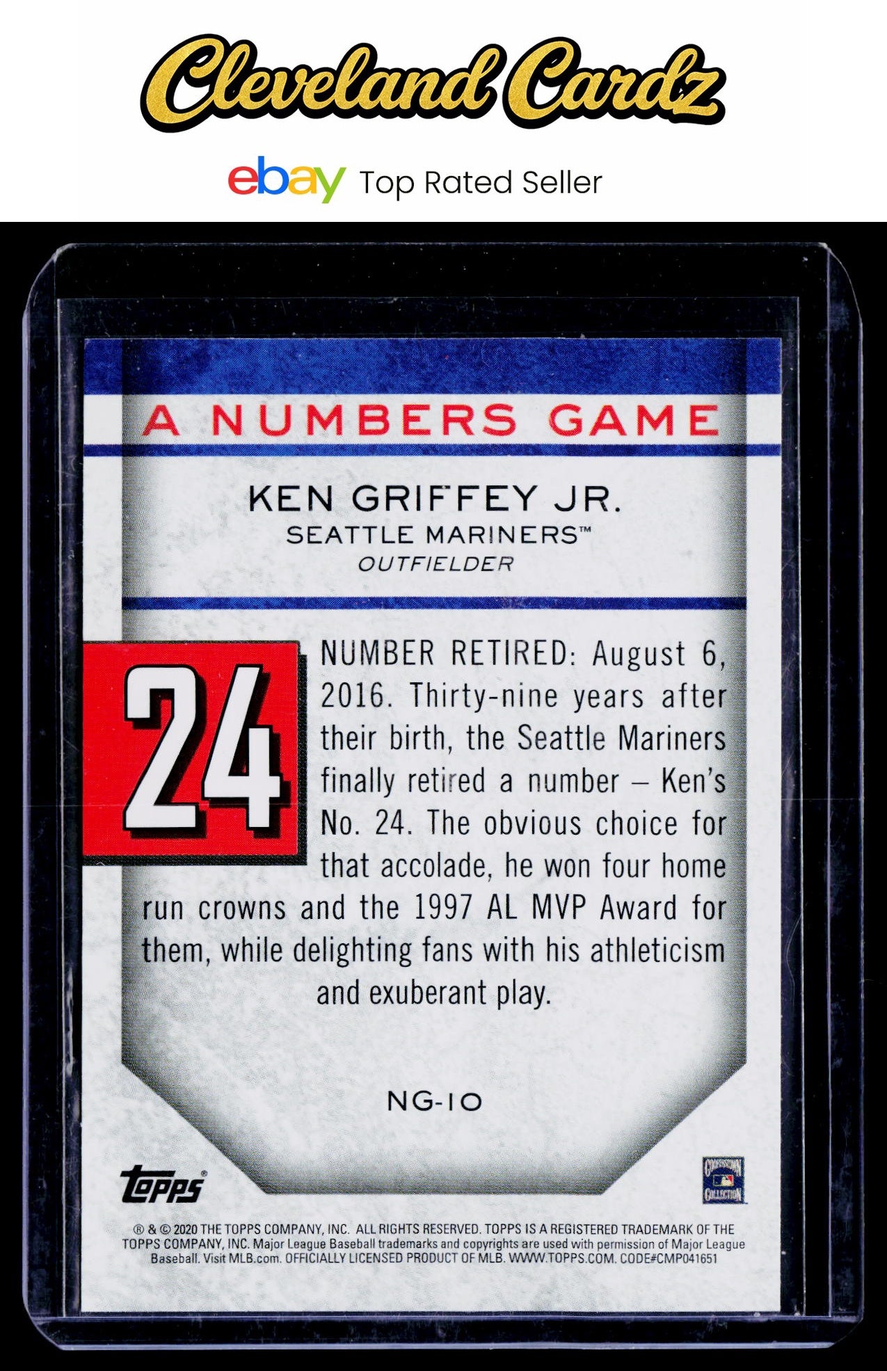 2020 Topps Update #NG-10 Ken Griffey Jr. A Numbers Game