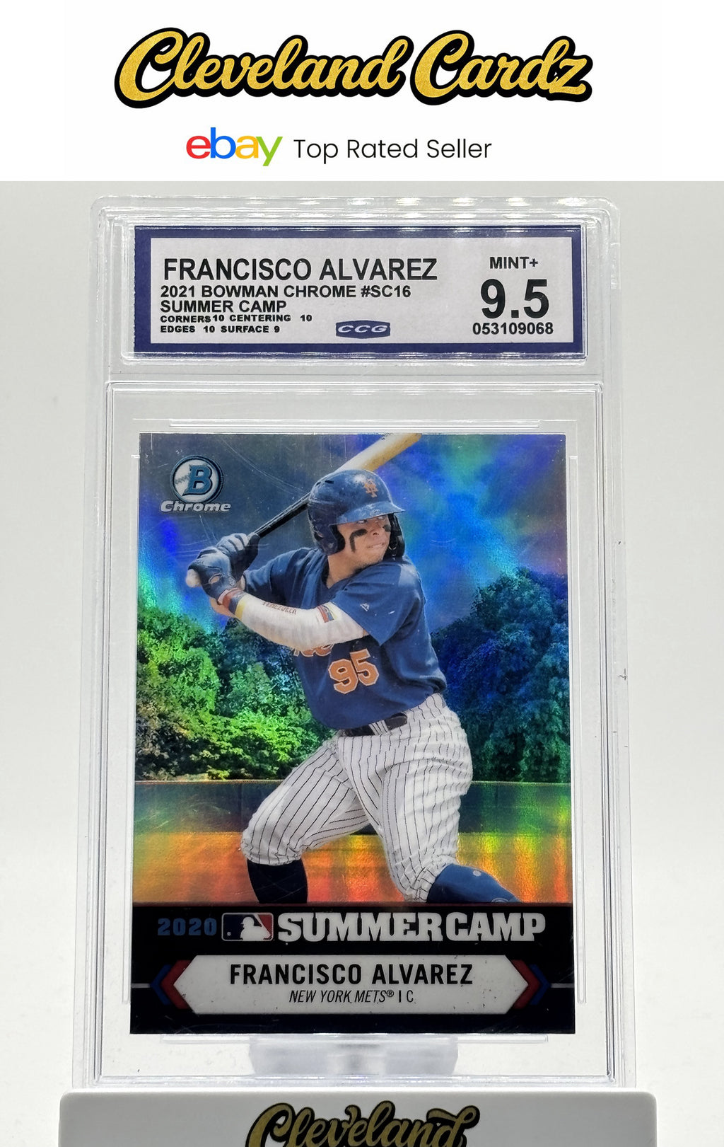 2021 Bowman Chrome #SC-16 Francisco Alvarez 2020 Summer Camp CCG 9.5