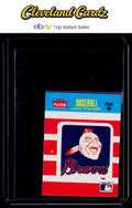 1986 Fleer Classic Miniatures #NNO Atlanta Braves Logo Stickers (Stripes)