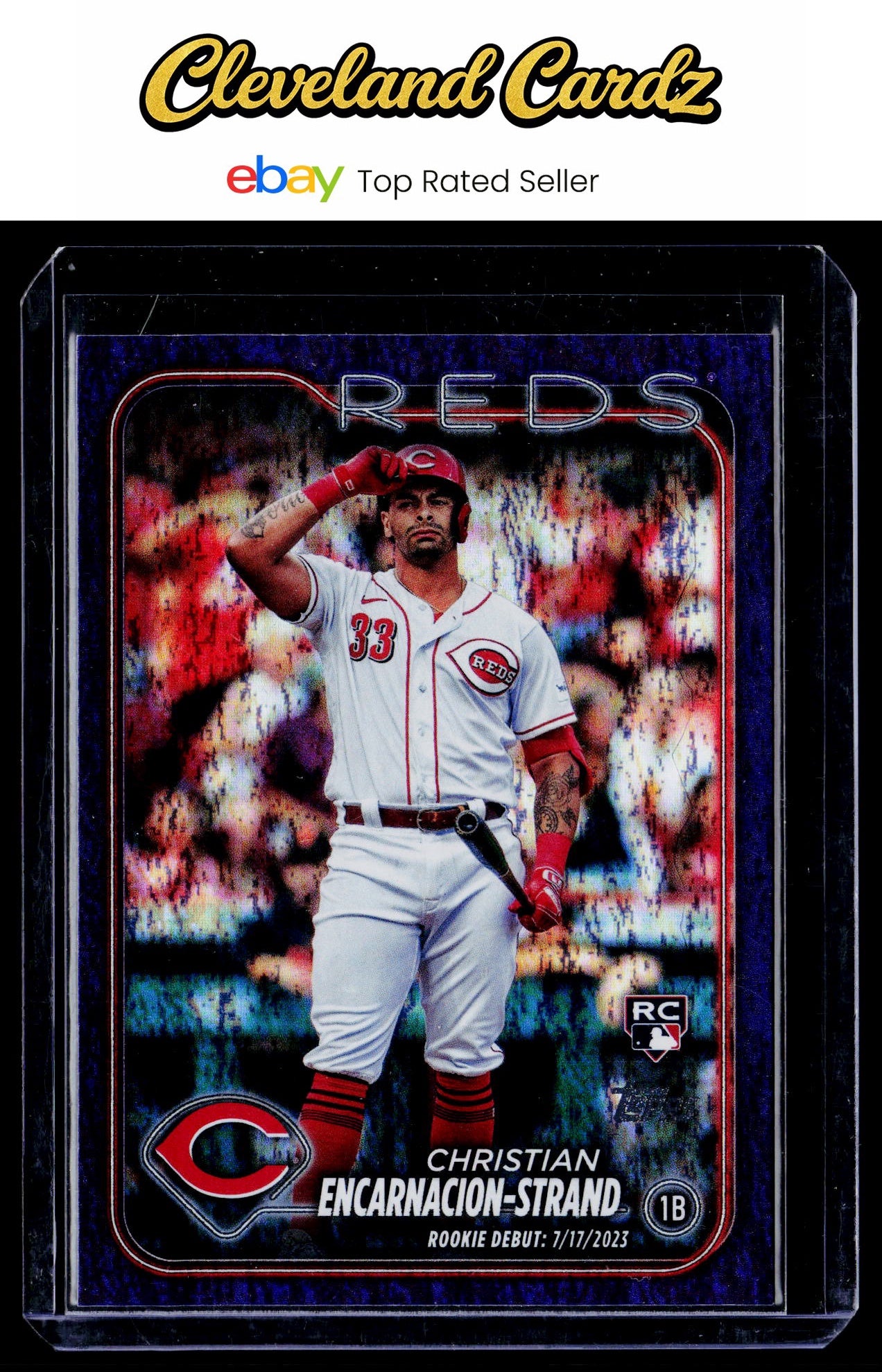 2024 Topps Update #US201 Christian Encarnacion-Strand Purple Holofoil #/799