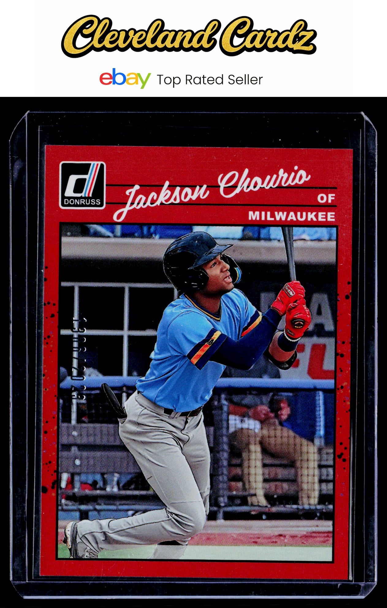 2023 Donruss #243 Jackson Chourio Holo Red #/2023