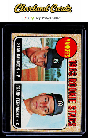 1968 Topps #214 Yankees 1968 Rookie Stars (Stan Bahnsen / Frank Fernandez)