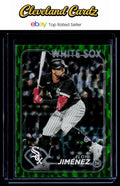 2024 Topps #420 Eloy Jiménez Green Crackle Foil #/499