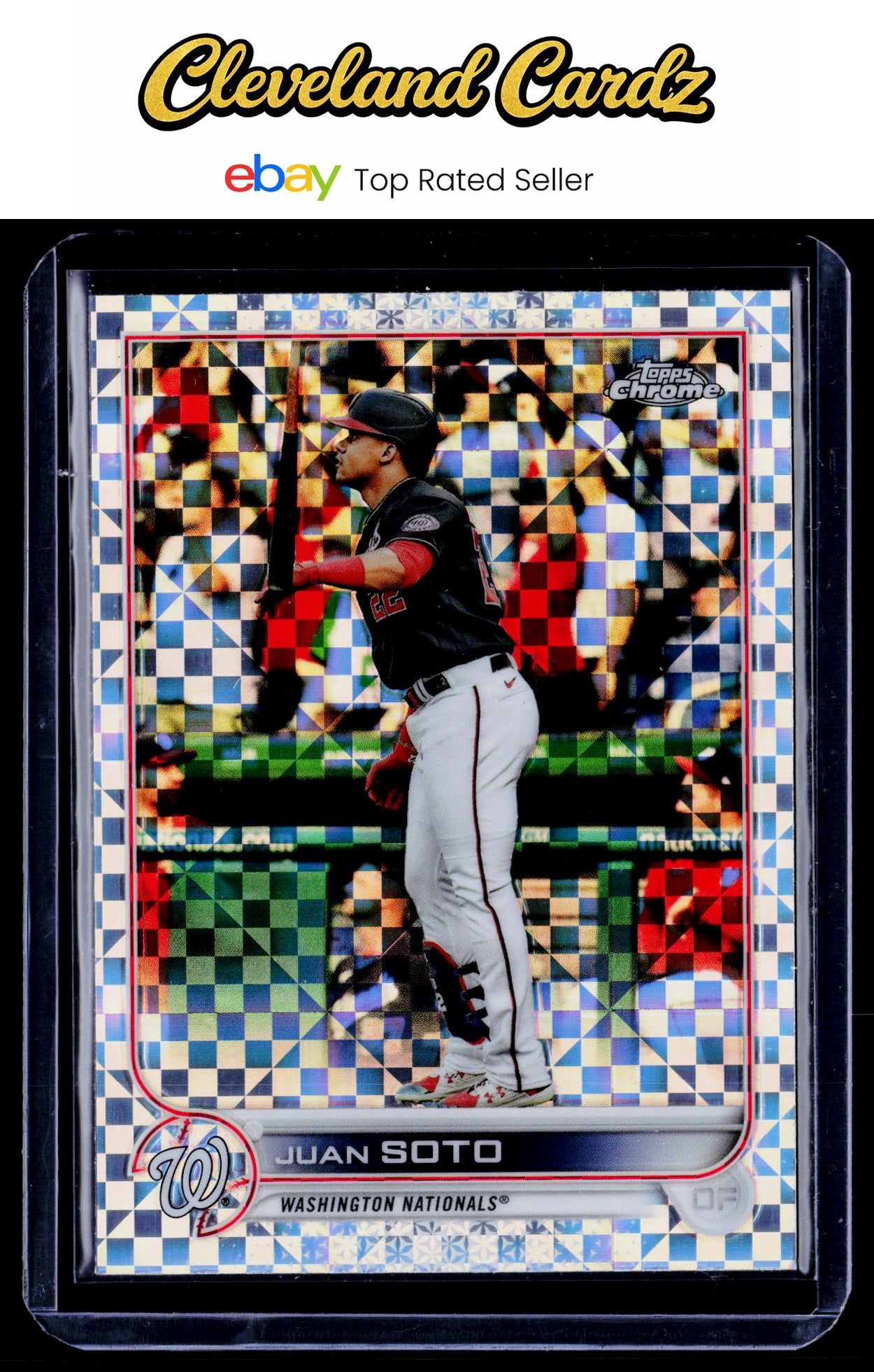 2022 Topps Chrome #129 Juan Soto X-Fractor