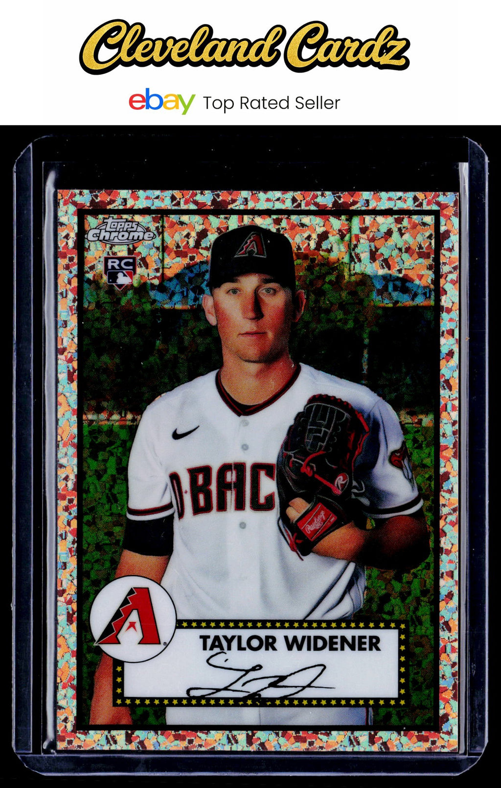 2021 Topps Chr. Plat. Ann. #133 Taylor Widener Rose Gold Mini-Diam. Refrac. #/75