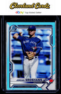 2021 Bowman Draft #BDC-82 Jordan Groshans Chrome Sky Blue Refractor