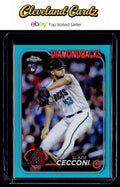 2024 Topps Chrome #77 Slade Cecconi Aqua Refractors #/199
