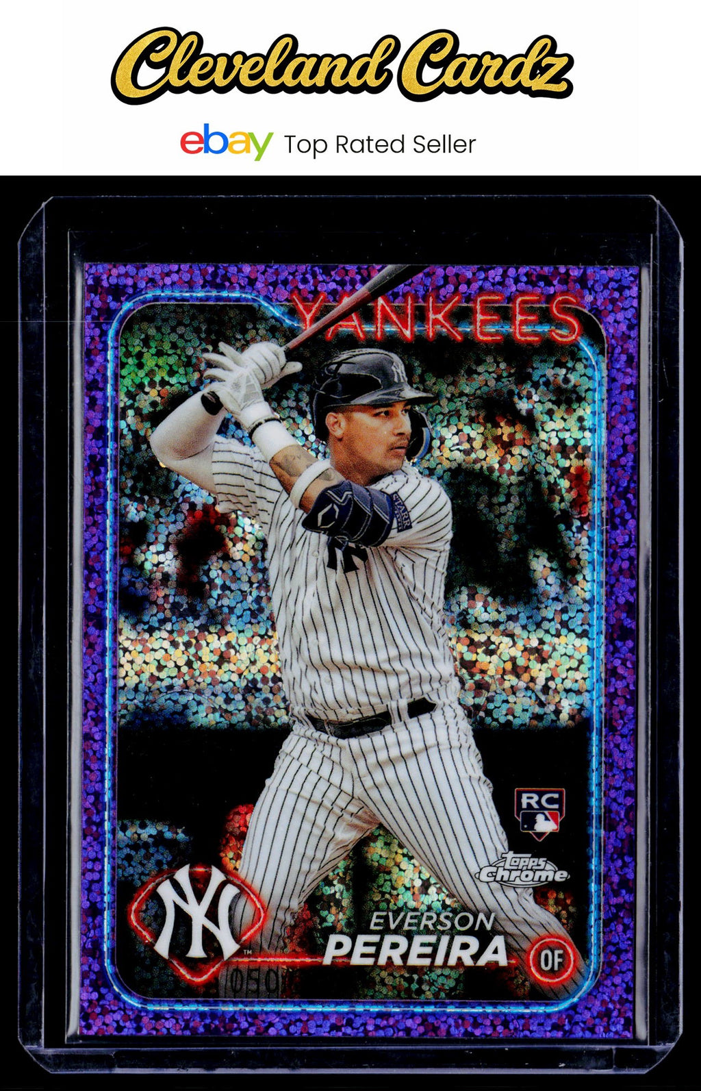 2024 Topps Chrome #238 Everson Pereira Purple Speckle Refractors #/299