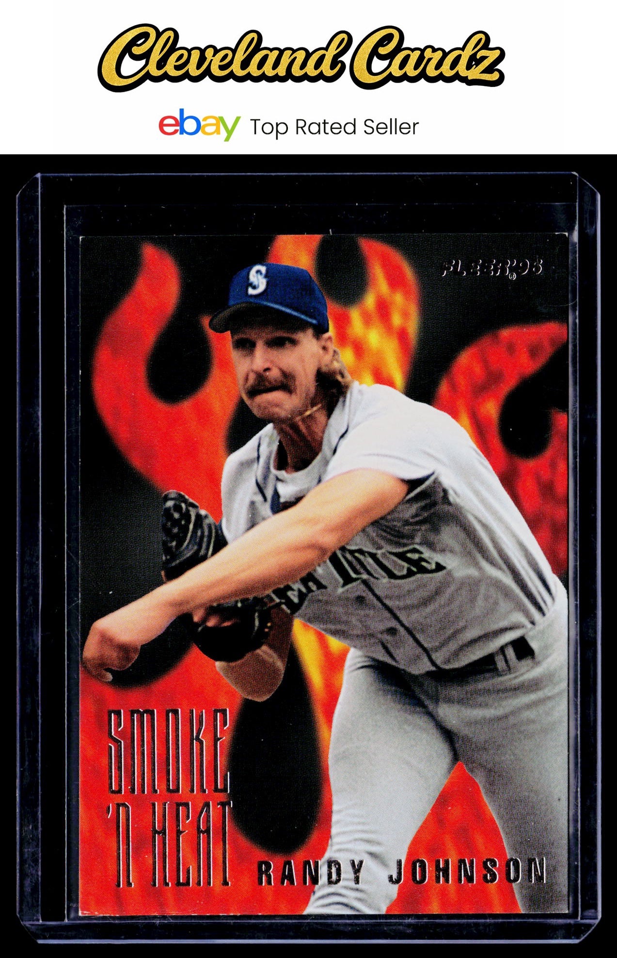 1996 Fleer #5 Randy Johnson Smoke 'N Heat