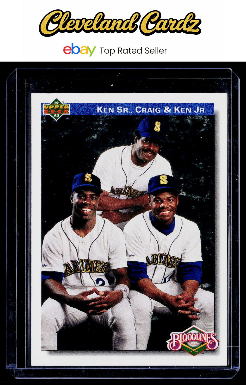 1992 Upper Deck #85 Ken Sr., Craig &amp; Ken Jr.