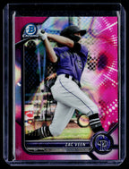 2022 Bowman #BCP-13 Zac Veen Chrome Prospects Fuchsia Refractor #/199