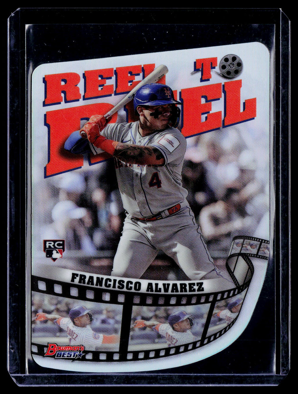 2023 Bowman's Best #RR-18 Francisco Alvarez Reel-to-Reel Die Cuts Refractor