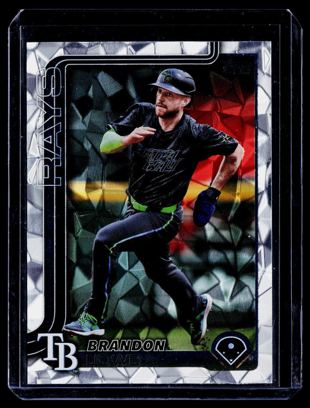 2025 Topps #153 Brandon Lowe Diamante Foil